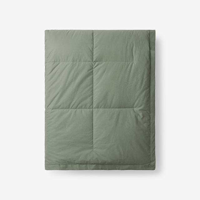 Premium LoftAIRE™ Down Alternative Throw Blanket - Green, Size 50 In. X 70 In., Cotton, Medium Warmth | The Company Store