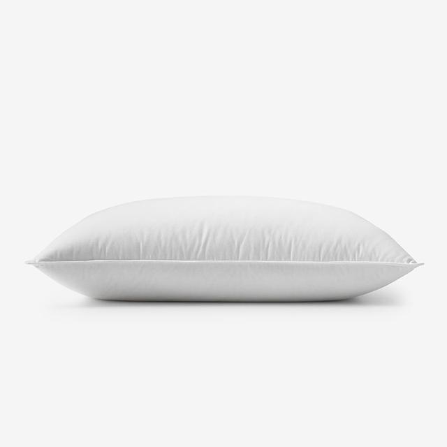 Down & Feather Chamber Pillow - White, Size Standard, Cotton | The Company Store