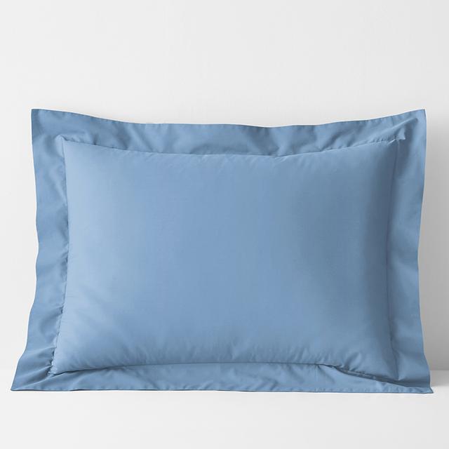 Classic Cool Cotton Percale Sham - Porcelain Blue, King | The Company Store
