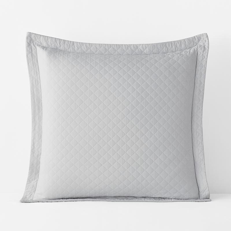 Norfolk Premium Smooth Egyptian Cotton Sateen Sham - Gray, Size 26 In. x 26 In. | The Company Store
