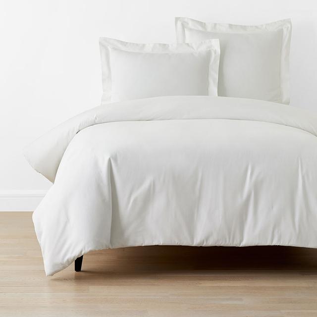 Classic Oxford Solid Duvet Cover - White, Size Full/queen, Cotton | The Company Store