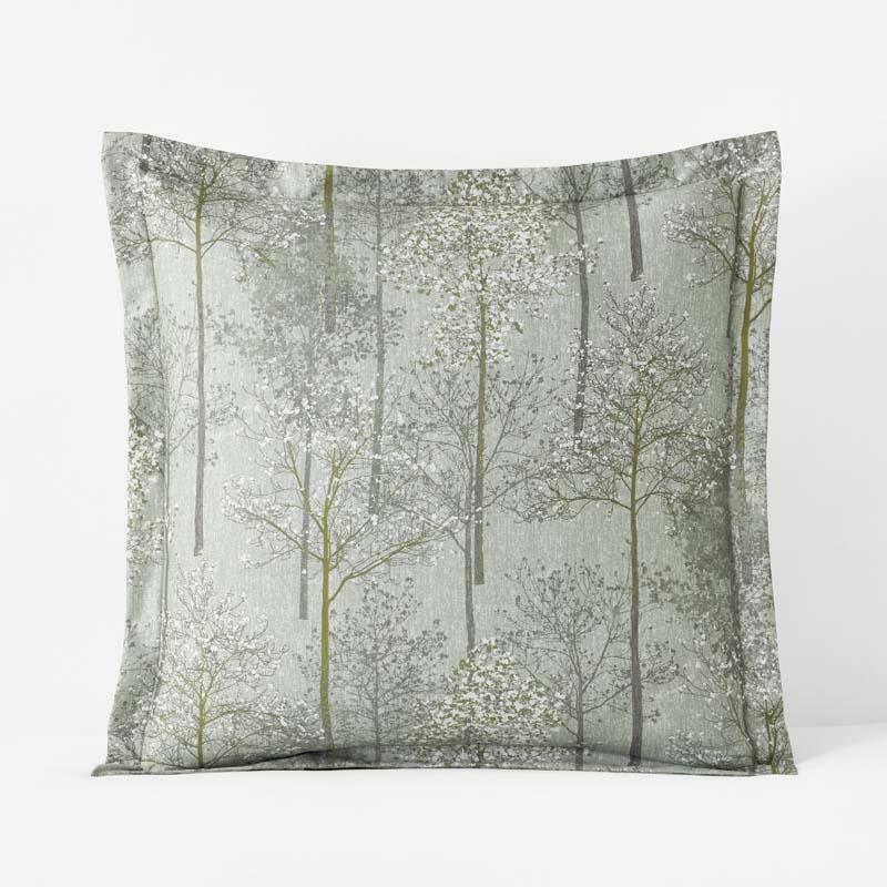 Enchanted Trees Premium Smooth Wrinkle-Free Sateen Sham - Green, Size 26 In. x 26 In. | The Company Store