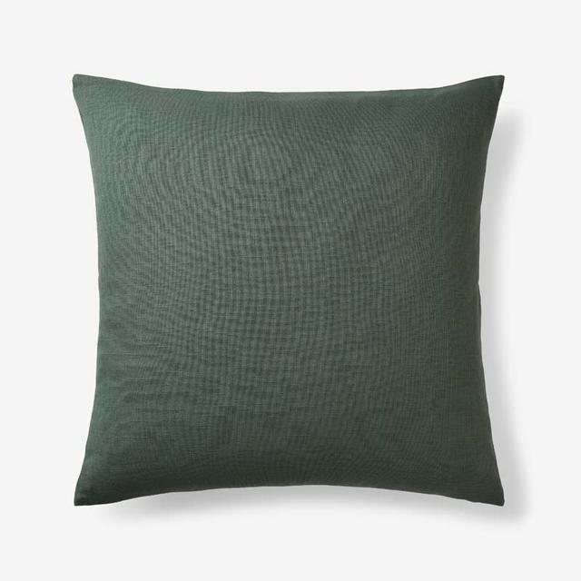 Texture Decorative Square Pillow Cover - Green, 20 in. x 20 in., Size Sq 20, Cotton | The Company Store