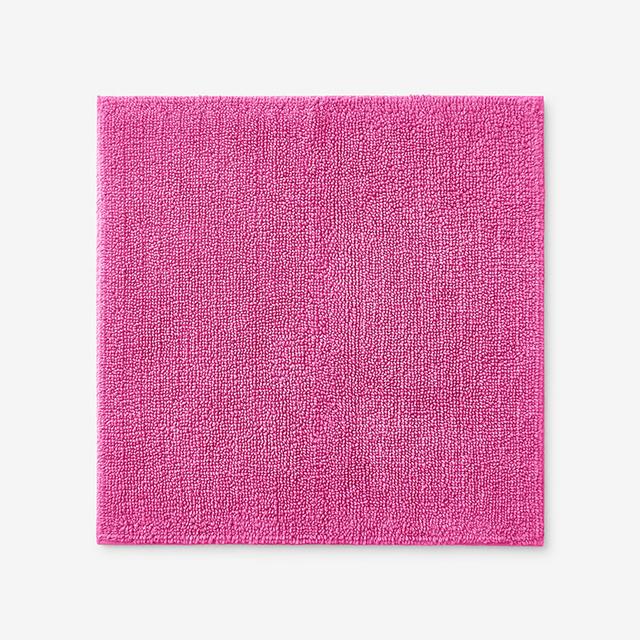 Bath Rug - Magenta Pink, 24 in. Square, Cotton | The Company Store
