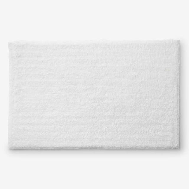 Plush Spa Solid Bath Rug - White, 17 in. x 24 in., Size 17 x 24, Cotton | The Company Store