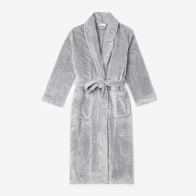Womens Robes - Light Gray, Size 2XL, Fleece | The Company Store
