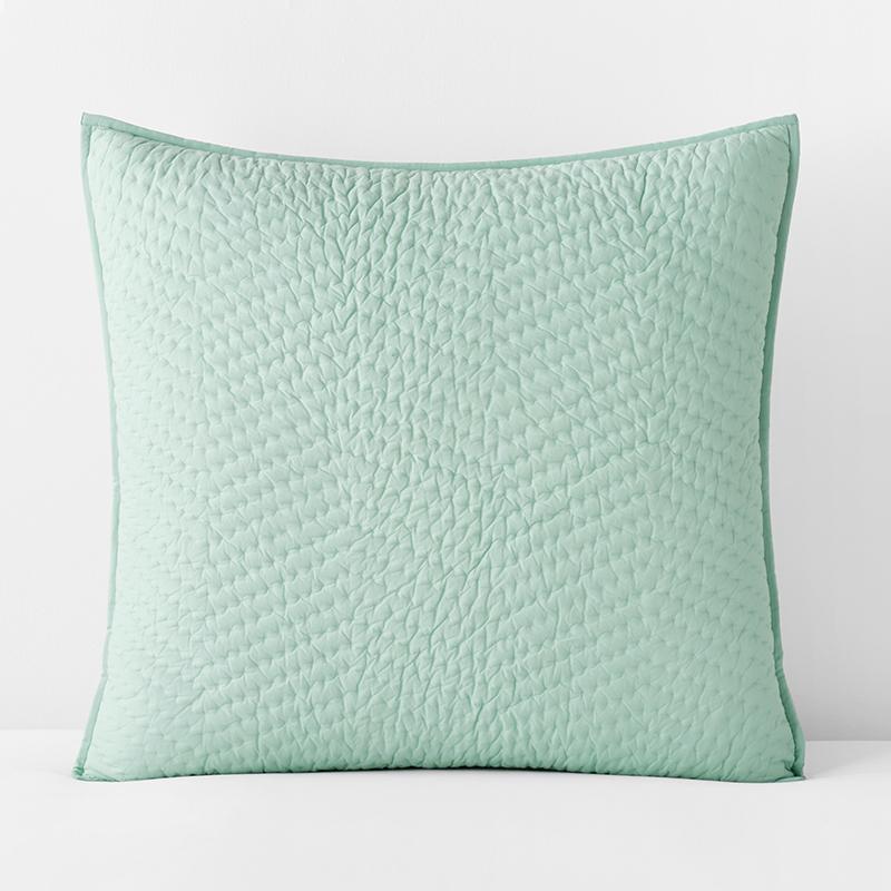 Voile Sham - Blue, Size 26 In. x 26 In., Cotton | The Company Store