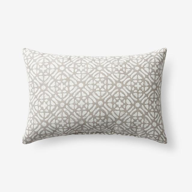 Indoor/Outdoor Toss Pillow - Bragga Dune, 13 in. x 20 in. - Beige, Size 13 x 20, Sunbrella | The Company Store