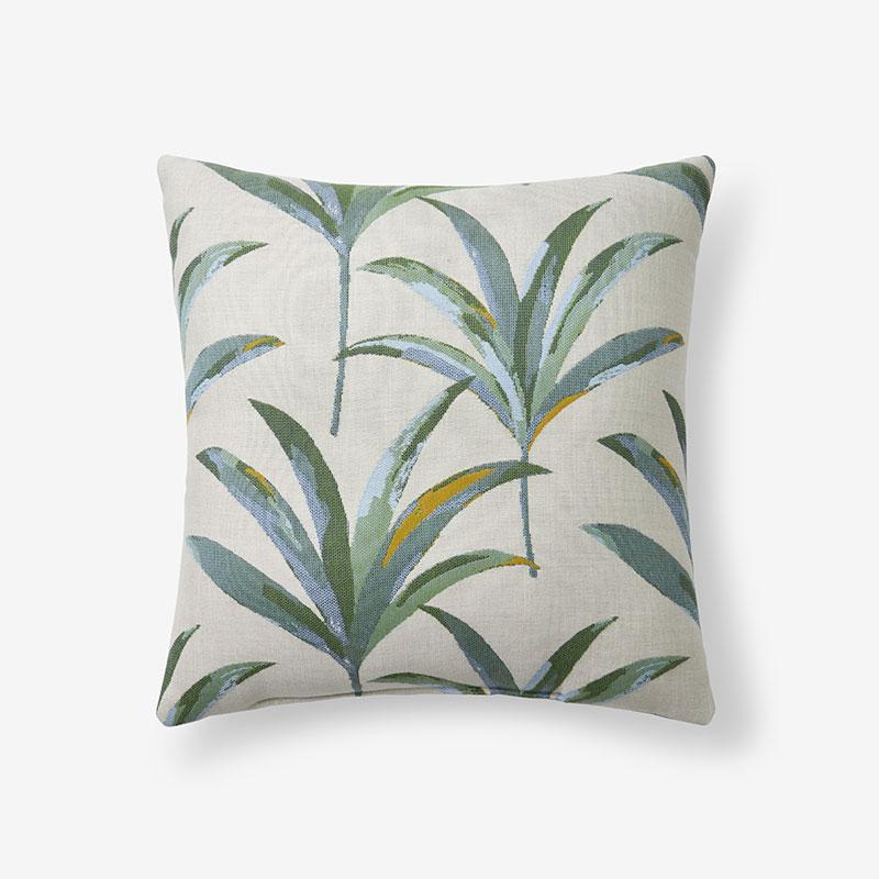 Indoor/Outdoor Toss Pillow - Martinique Tropic, 16 in. x 16 in. - Green/Teal/Turquoise Blue, Size 16 x 16, Sunbrella | The Company Store
