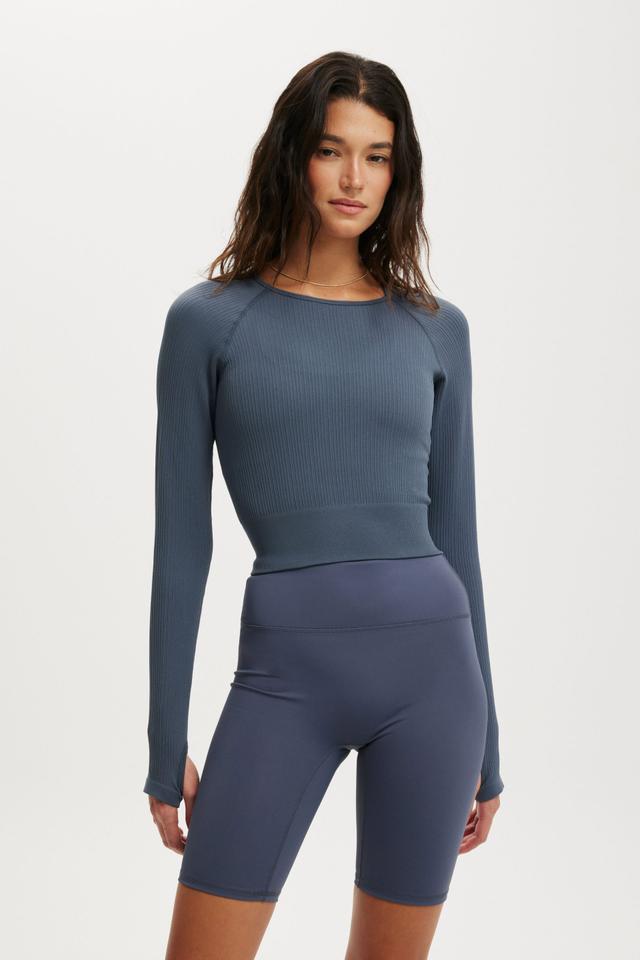 Body - Seamless Long Sleeve Top - Folkstone grey