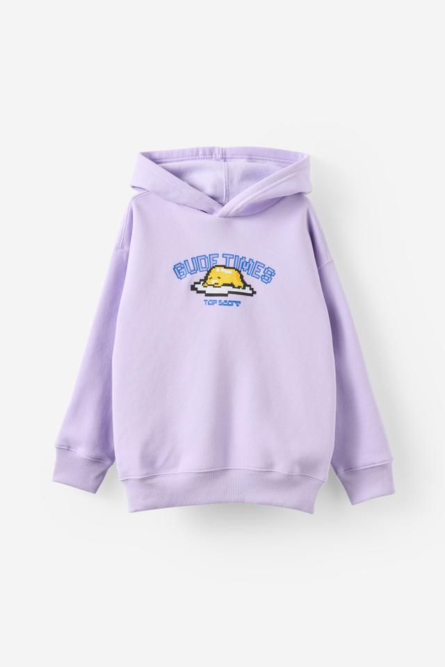 Cotton On Kids - Sanrio Gudetama Oversized Hoodie - Lcn san gudetama/vintage lilac
