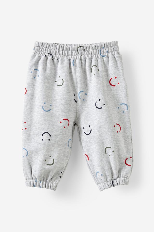 Cotton On Kids - Riley Trackpant - Cloud marle/smileys