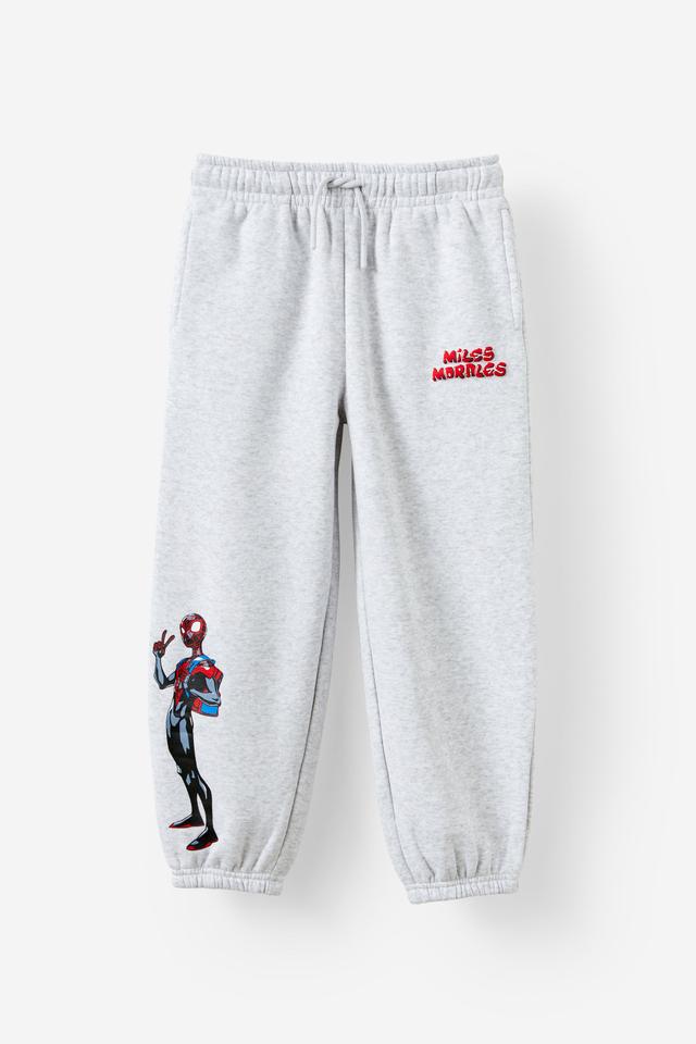 Cotton On Kids - Marvel Miles Morales Trackpant - Lcn mar grey marle/miles morales spiderman
