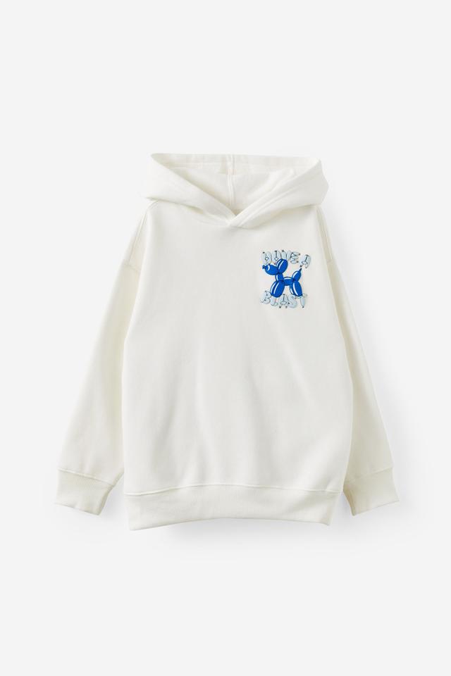 Cotton On Kids - Sammy Oversized Hoodie - Vanilla/have a blast