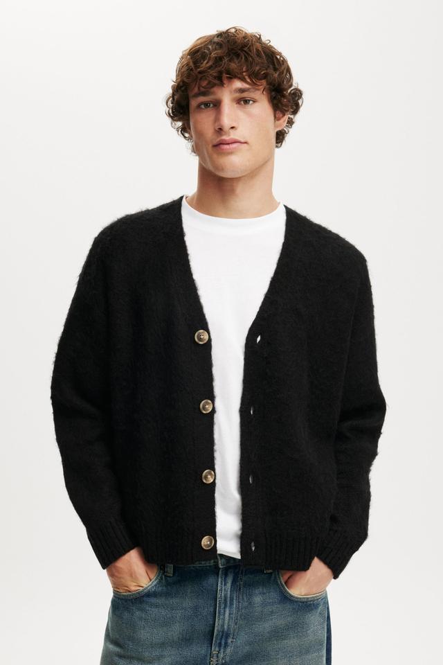 Cotton On Men - Cropped Cardigan - Black