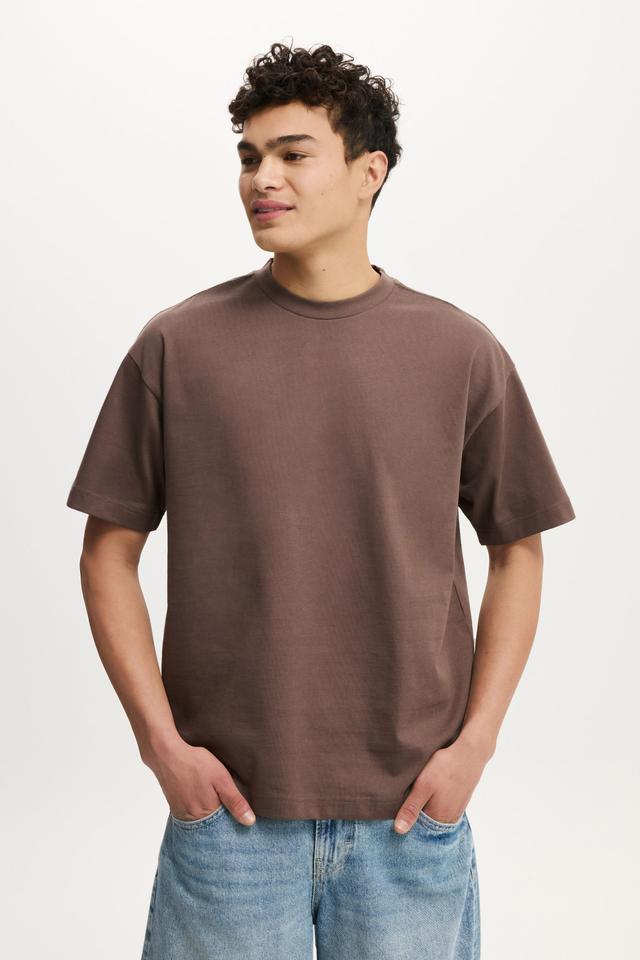 Cotton On Men - Box Fit T-Shirt - Washed chocolate