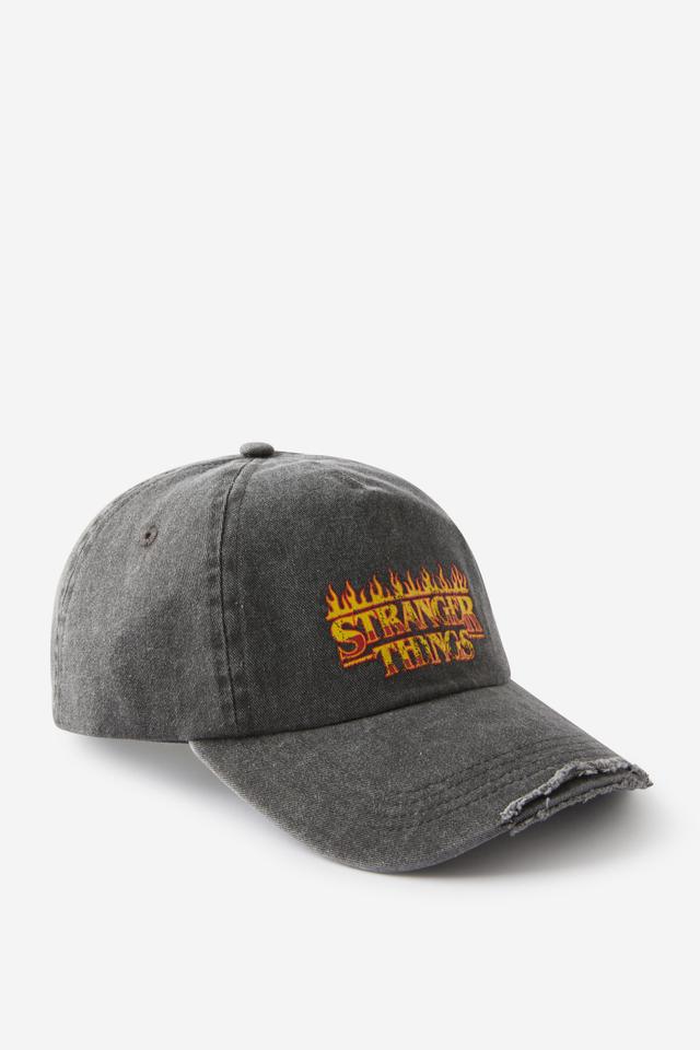 Rubi - Stranger Things Dad Cap - Lcn net stranger things flames/washed black