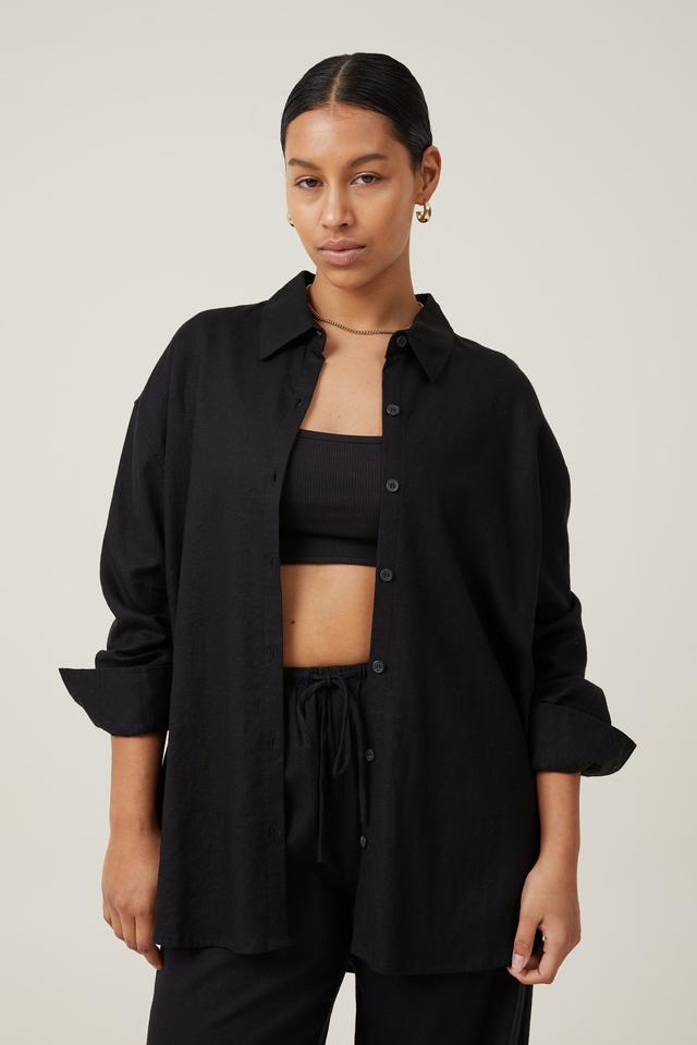 Cotton On Women - Haven Long Sleeve Shirt - Black