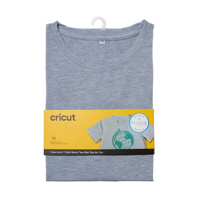Cricut Unisex T-Shirt Blank | Crew Neck | M | Gray