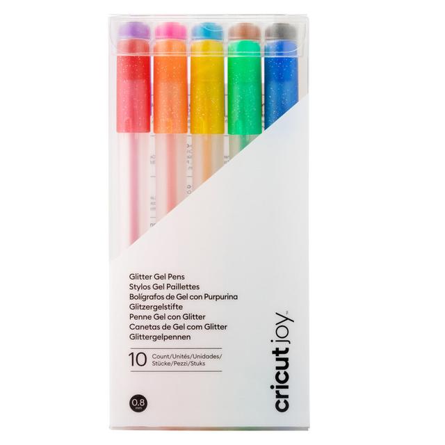 Cricut Joy Glitter Gel Pens 0.8 mm | Rainbow | 10 Count