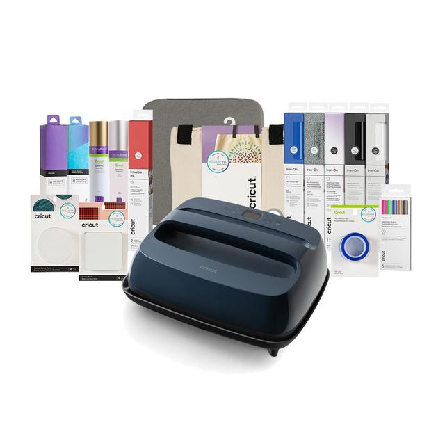 Cricut EasyPress SE | 12 in x 10 in | Blue + Everything Bundle | Slate Blue