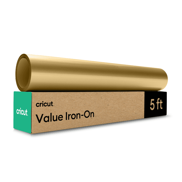 Cricut Value Iron-On (12 in x 5 ft) | Gold