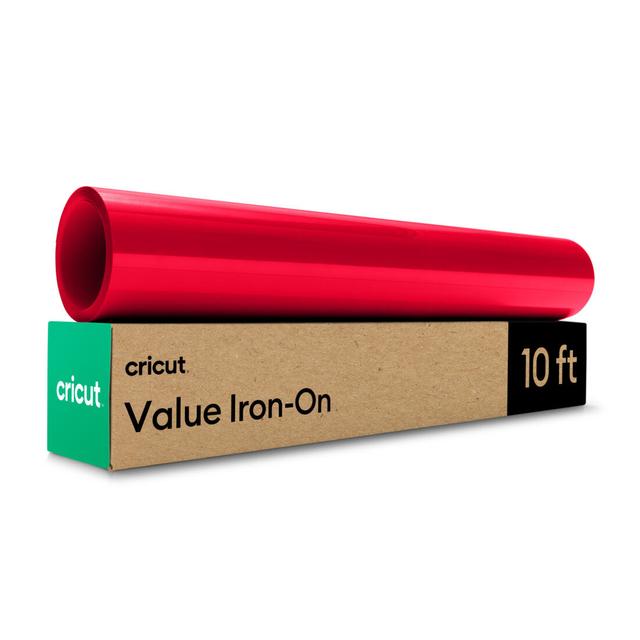 Cricut Value Iron-On (12 in x 10 ft) | Red