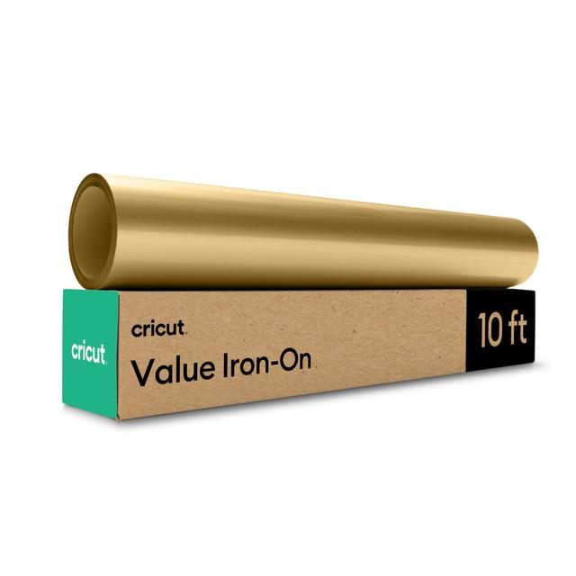 Cricut Value Iron-On (12 in x 10 ft) | Gold