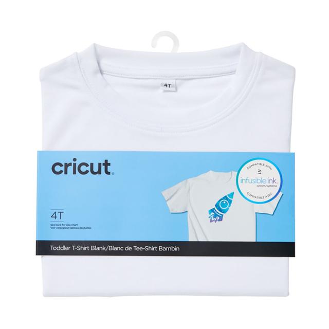 Cricut Toddler T-Shirt Blank | Crew Neck | 4T | White