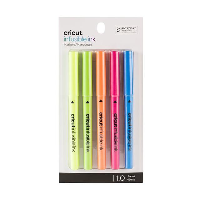 Cricut Infusible Ink Markers 1.0 | Neons | 5 Count | white