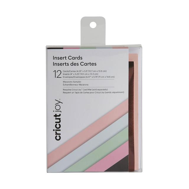 Cricut Joy Insert Cards | Macarons Sampler 4.25" x 5.5" | Blue/Brown