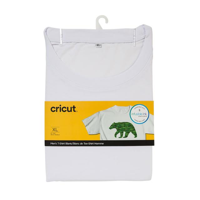 Cricut Men's T -Shirt Blank | Crew Neck | XL | White