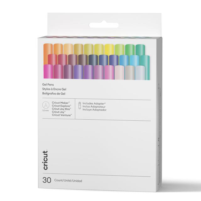 Cricut Gel Pens 1.0 mm | Ultimate Sampler | 30 Count + Adapter