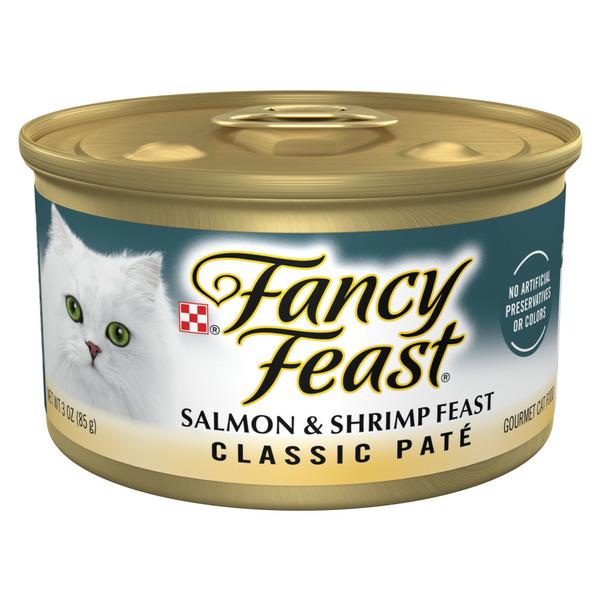 Purina Fancy Feast Salmon and Shrimp Feast Classic Grain Free Wet Cat Food Pate - 3 oz