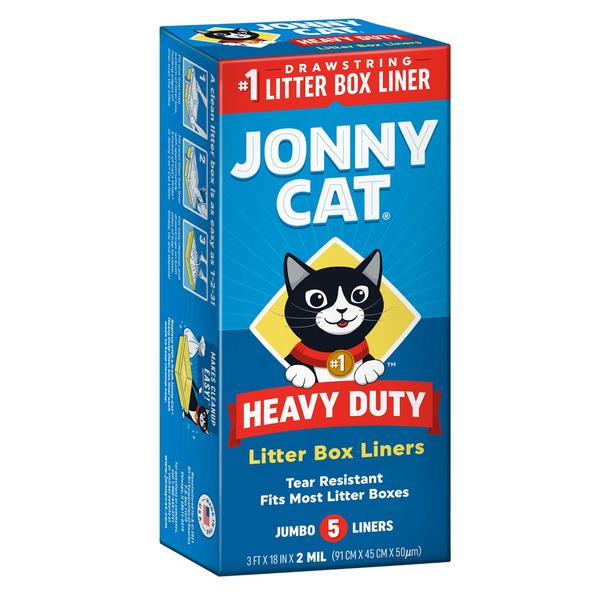 Jonny Cat Heavy Duty Tear-Resistant Litter Box Liners - 5 ct