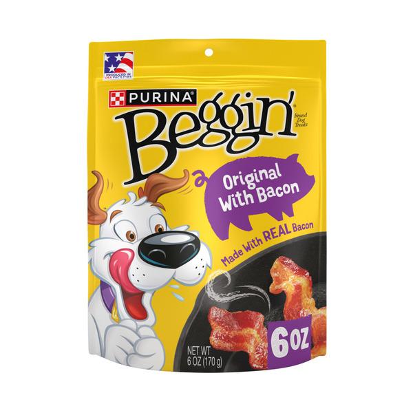 Purina Beggin' Strips Dog Treats, Original With Bacon Flavor - 6 oz