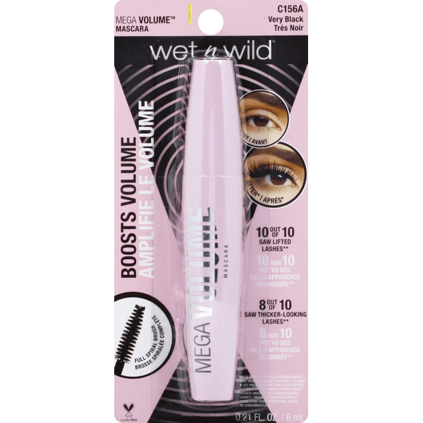 wet n wild Photo Focus Mascara, Very Black C156A - 0.21 fl oz