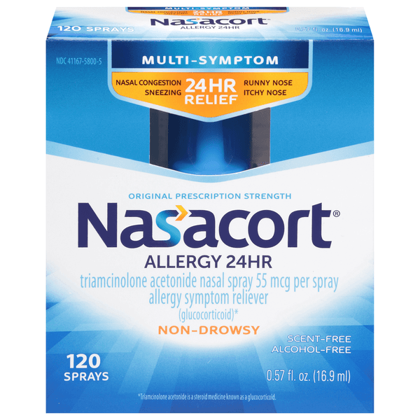 Nasacort Multi-Symptom Original Prescription Strength 24HR Non-Drowsy Allergy - 0.57 fl oz