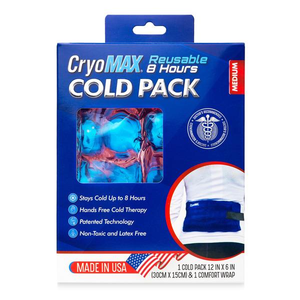 CryoMAX Cold Pack, 8 Hour Reusable Cold Therapy Ice Pack, Medium - 1 each