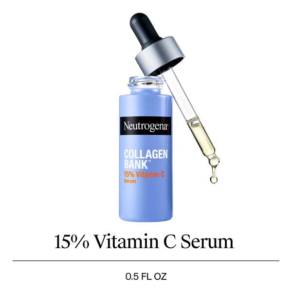Neutrogena Collagen Bank Vitamin C Serum, Fragrance Free, 0.5 oz - .5 fl oz