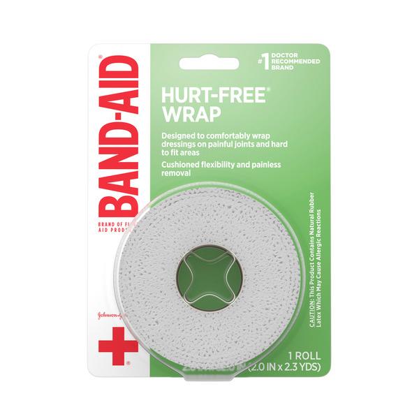 BAND-AID Hurt-Free Self-Adherent Wound Wrap, 2 In by 2.3 yd - 2.3 yd