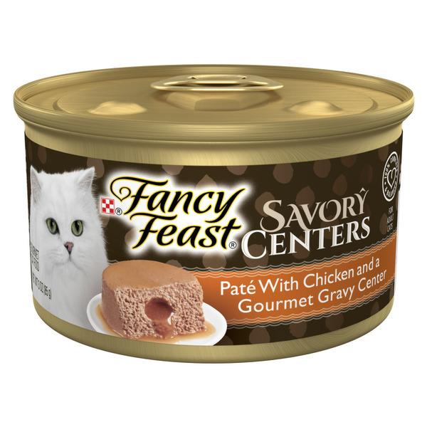 Purina Fancy Feast Savory Centers With Chicken Wet Cat Food Pate with Gourmet Gravy Center - 3 oz