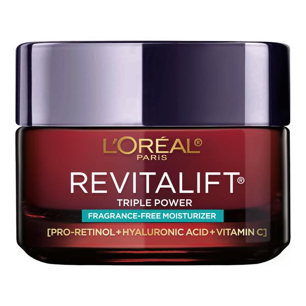 L'Oreal Triple Power Face Moisturizer, Fragrance Free, - 1.7 oz.