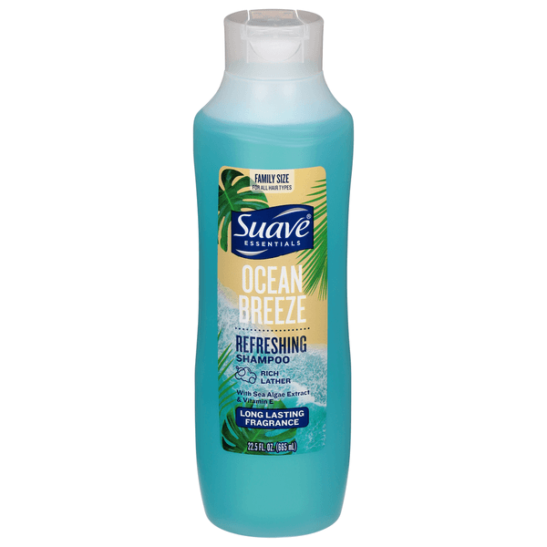 Suave Essentials Refreshing Ocean Breeze Shampoo Family Size - 22.5