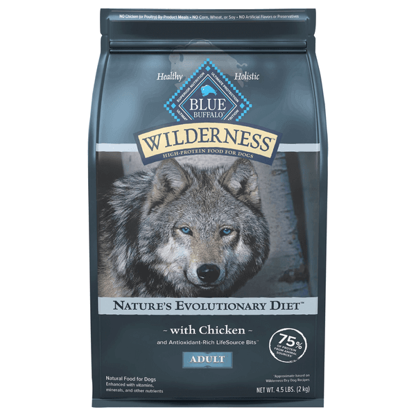 Blue Buffalo Nature's Evolutionary Diet Natural Adult with Chicken Food for Dogs - 4.5 lb