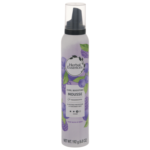 Herbal Essences Mousse, Scent Notes of Berry, Curl Boosting, Strong - 6.8 oz