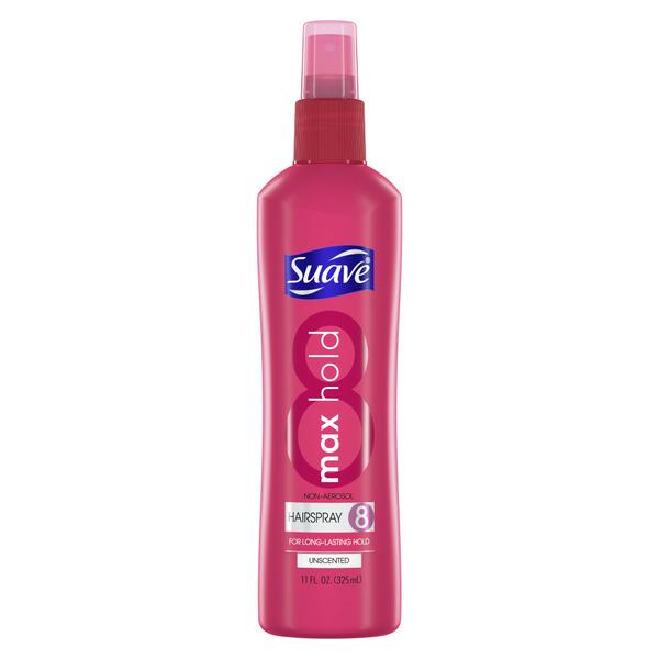 Suave Unscented Non Aerosol Hairspray Max Hold - 11 fl oz