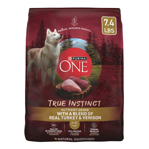 Purina ONE True Instinct With A Blend Of Real Turkey and Venison Dry Dog Food - 7.4 lb
