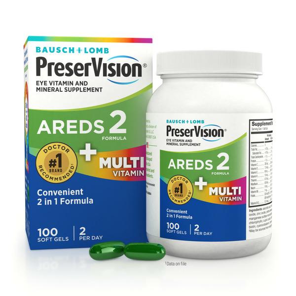 PreserVision® AREDS 2 Formula + MultiVitamin Vitamin & Mineral - 100 ct