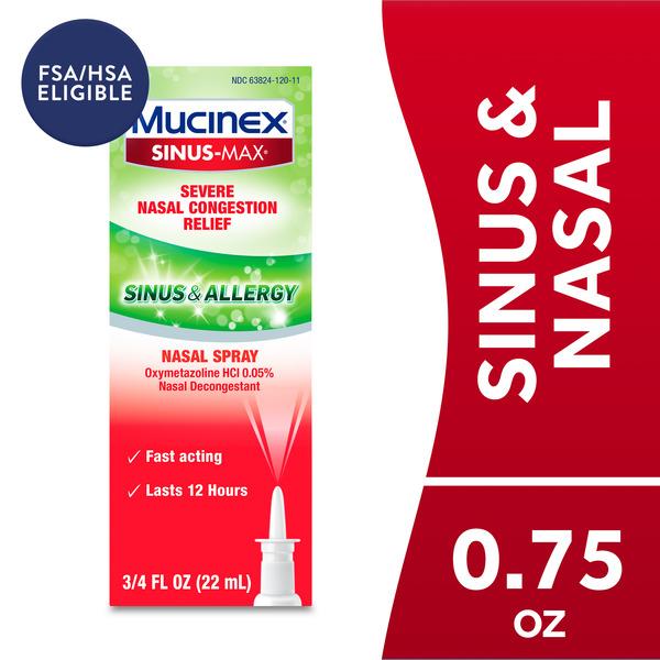 MUCINEX® Sinus-Max Nasal Spray for Sinus & Allergy - 0.75 fl oz
